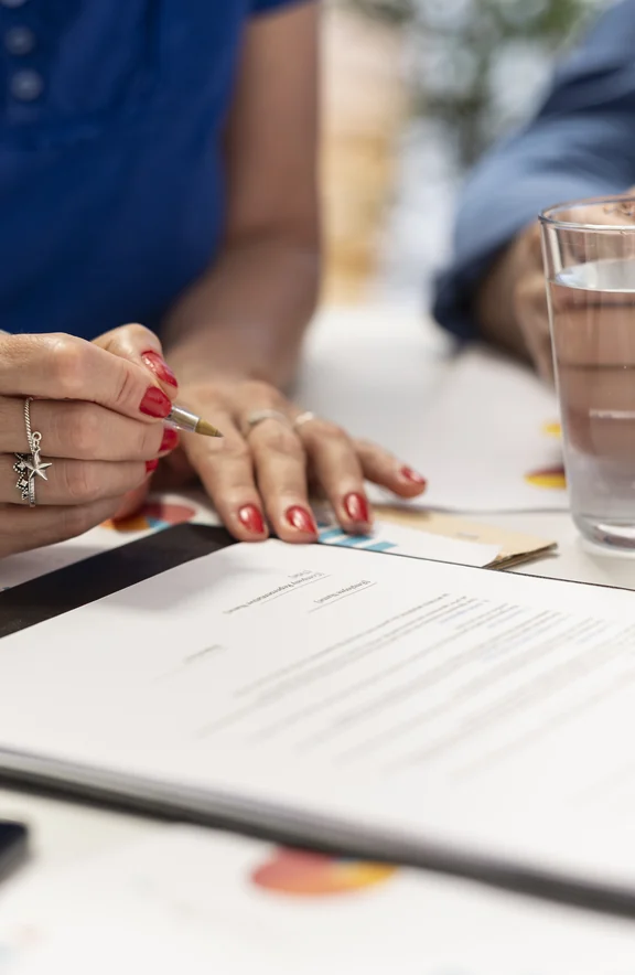 Signing a contract